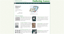Desktop Screenshot of gatheringleaves.org
