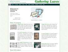 Tablet Screenshot of gatheringleaves.org